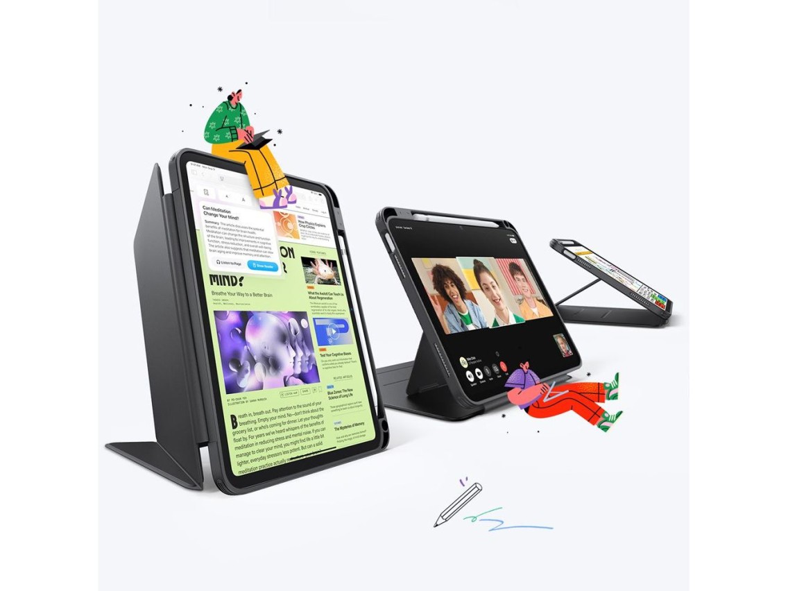 ESR Flip Hybrid Case for iPad 10.9" 2022 (10th gen.) / 11" 2025 (11th gen.) - Black