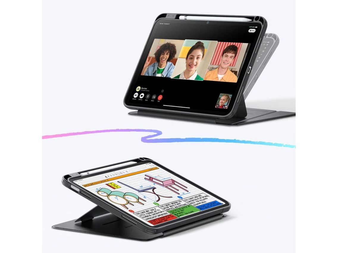 ESR Flip Hybrid Case for iPad 10.9" 2022 (10th gen.) / 11" 2025 (11th gen.) - Black