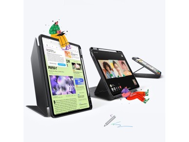 Capa h�brida flip ESR para iPad Air 13" (2024/2025/2026) - Preta