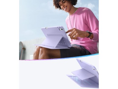 Capa h�brida flip ESR para iPad 10,9" (2020/2022) / 11" (2024/2025/2026) - Roxa