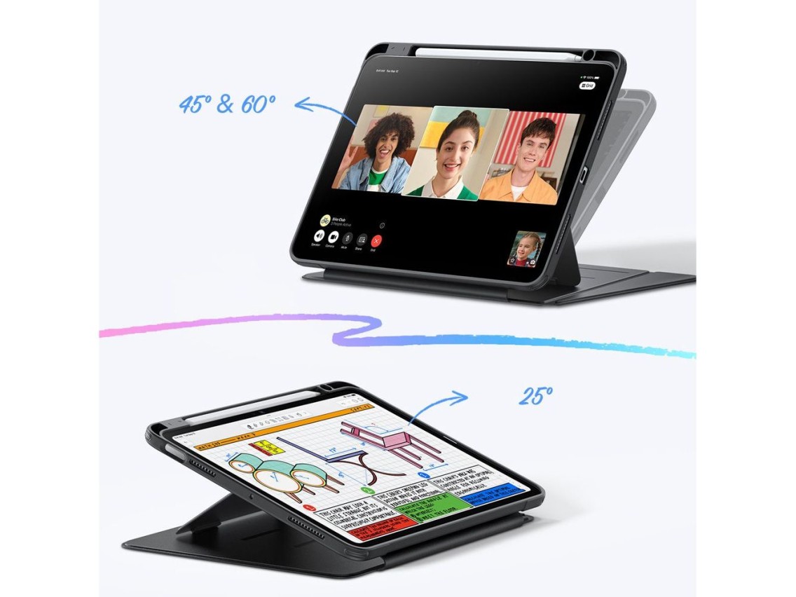 Funda h�brida plegable ESR para iPad de 10,9" (2020/2022) / 11" (2024/2025/2026) - Negra