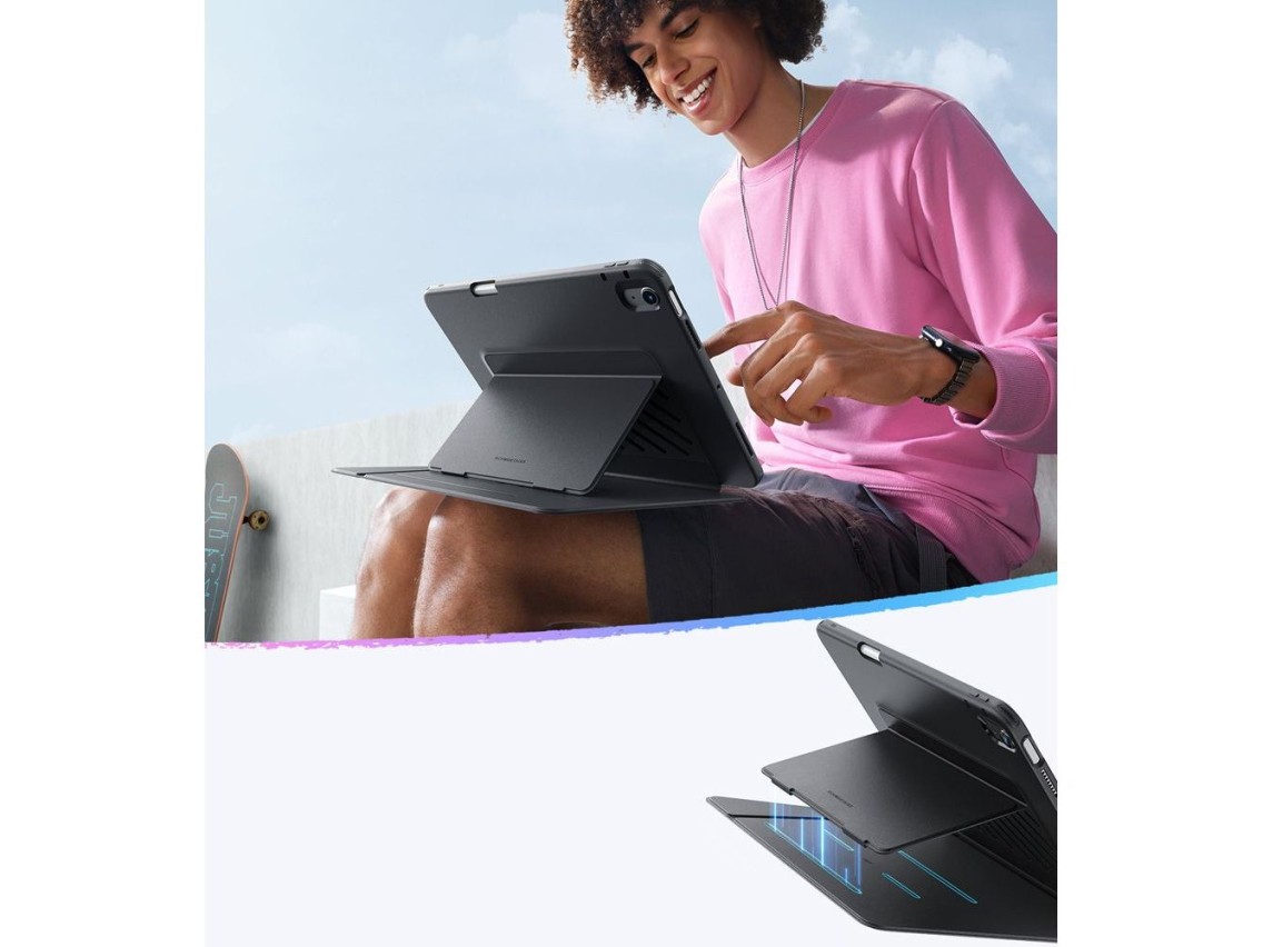 Funda h�brida plegable ESR para iPad de 10,9" (2020/2022) / 11" (2024/2025/2026) - Negra