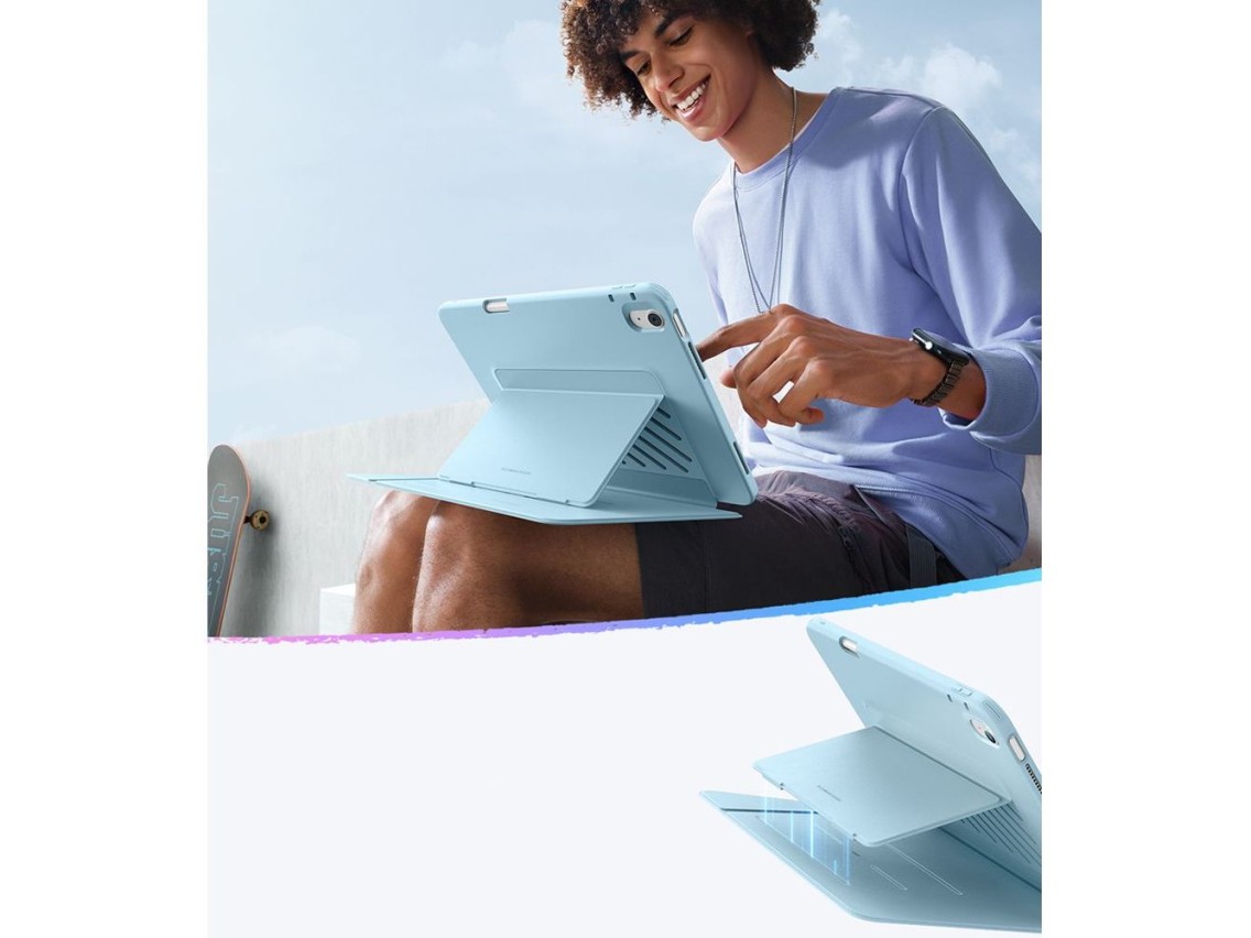 ESR Flip Hybrid Case for iPad Air 13" (2024/2025/2026) - Blue