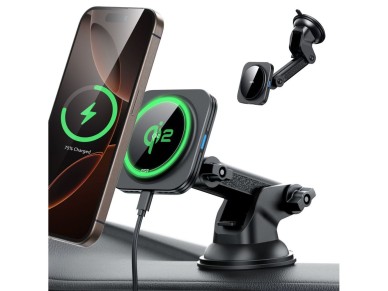 ESR Halolock Magnetic MagSafe QI2 15W Car Holder - Black