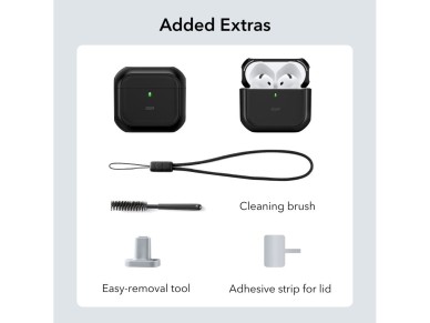 ESR Orbit Halolock MagSafe case for Apple AirPods 4 - black