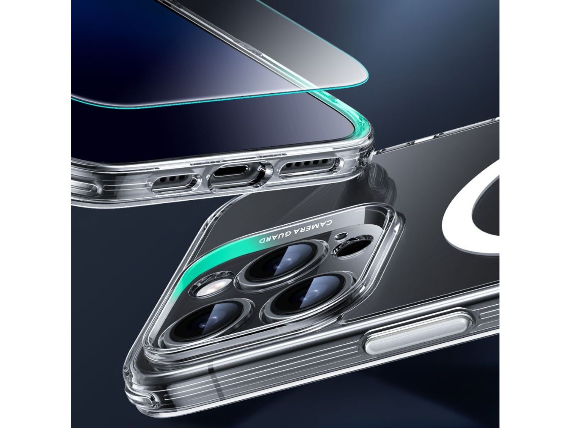 Funda ESR Classic Pro Set Halolock MagSafe para iPhone 16 Pro Max - Transparente