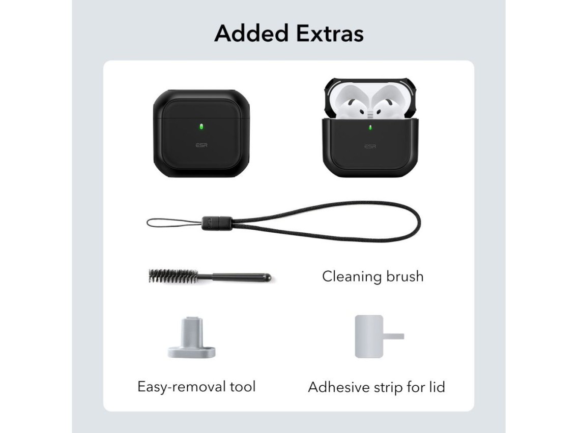 ESR Orbit Halolock MagSafe case for Apple AirPods 4 - black