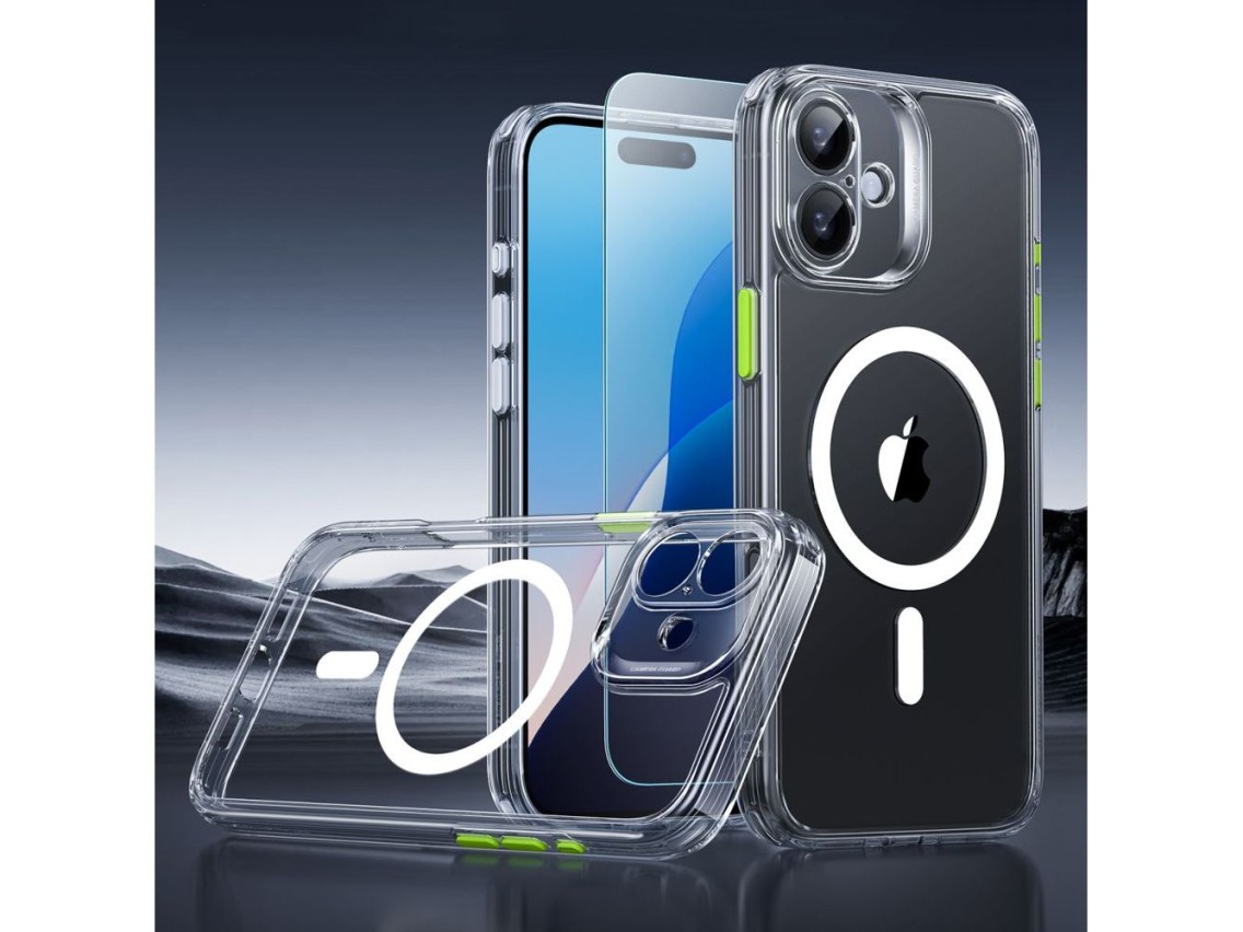 ESR Classic Pro Set Halolock MagSafe iPhone 16 Case - Clear