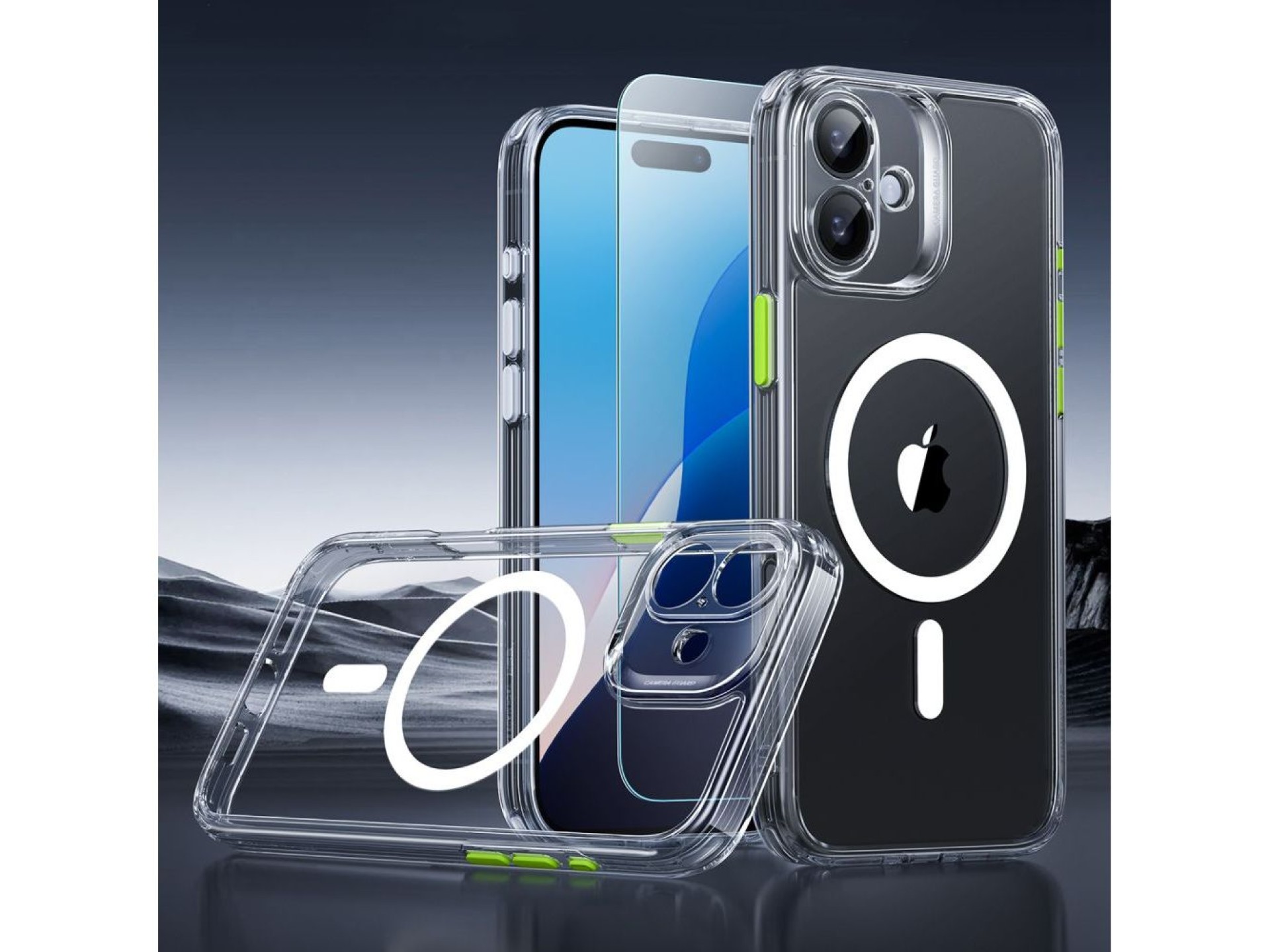 ESR Classic Pro Set Halolock MagSafe iPhone 16 Case - Clear