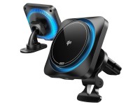 Carregador indutivo ESR Halolock CryoBoost MagSafe para painel e saída de ar com Qi 2 15W - Preto Carregador indutivo ESR Halolock CryoBoost MagSafe para painel e saída de ar com Qi 2 15W - Preto