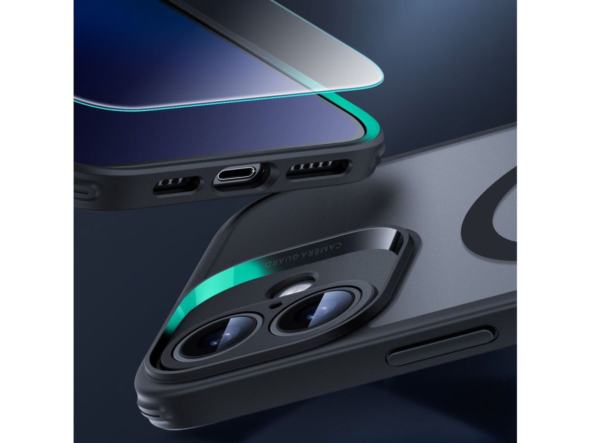 ESR Classic Pro Set Halolock MagSafe case for iPhone 16 - black