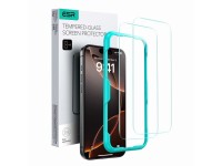Protector de pantalla de vidrio templado ESR (paquete de 2) para iPhone 16 - transparente Protector de pantalla de vidrio templado ESR (paquete de 2) para iPhone 16 - transparente