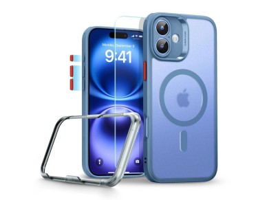 ESR Classic Pro Set Halolock MagSafe case for iPhone 16 - blue ESR Classic Pro Set Halolock MagSafe case for iPhone 16 - blue