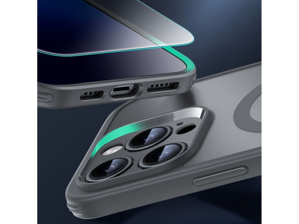 ESR Classic Pro Set Halolock MagSafe Case for iPhone 16 Pro Max - Gray