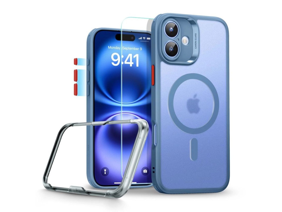 ESR Classic Pro Set Halolock MagSafe case for iPhone 16 - blue