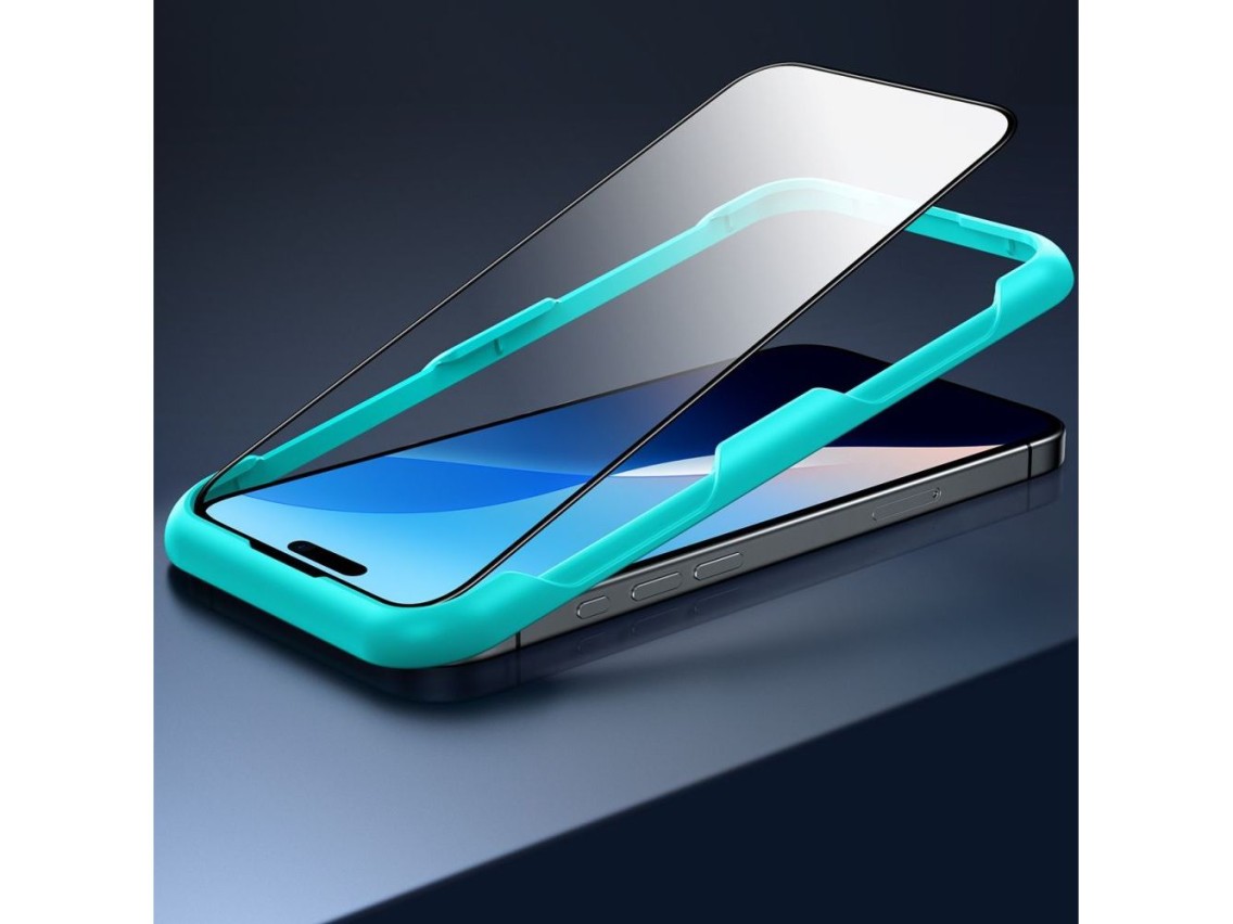 Protector de pantalla de vidrio templado ESR (paquete de 2) para iPhone 16 - transparente