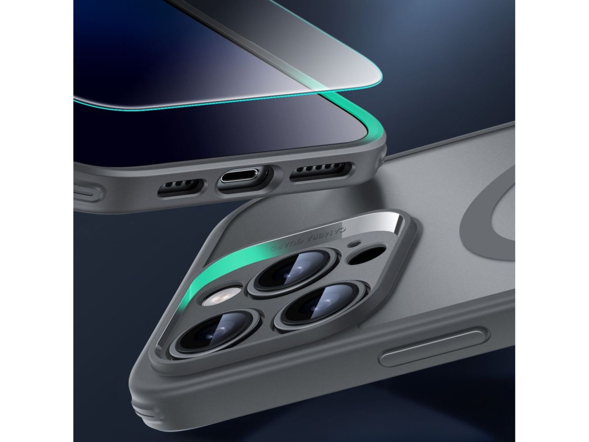 Capa ESR Classic Pro Set Halolock MagSafe para iPhone 16 Pro Max - Cinza