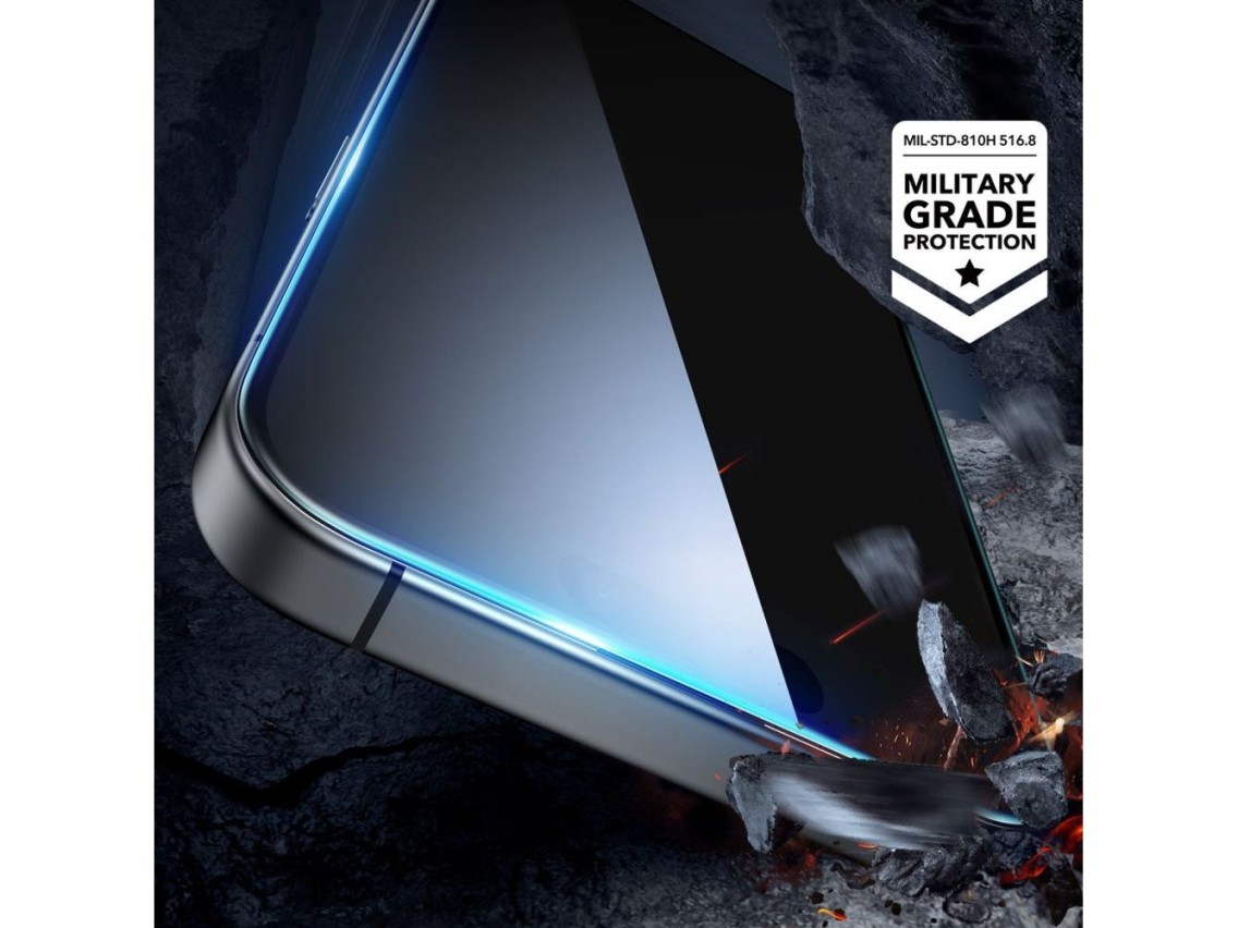 Película de vidro temperado ESR (2 unidades) para iPhone 16 Pro Max - transparente