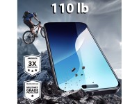 Pel�cula de vidro temperado ESR Armorite para iPhone 16 com aplicador - com moldura preta