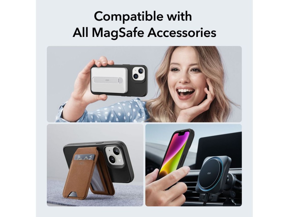 Funda ESR Classic Hybrid Halolock MagSafe para iPhone 14 Plus - Negra