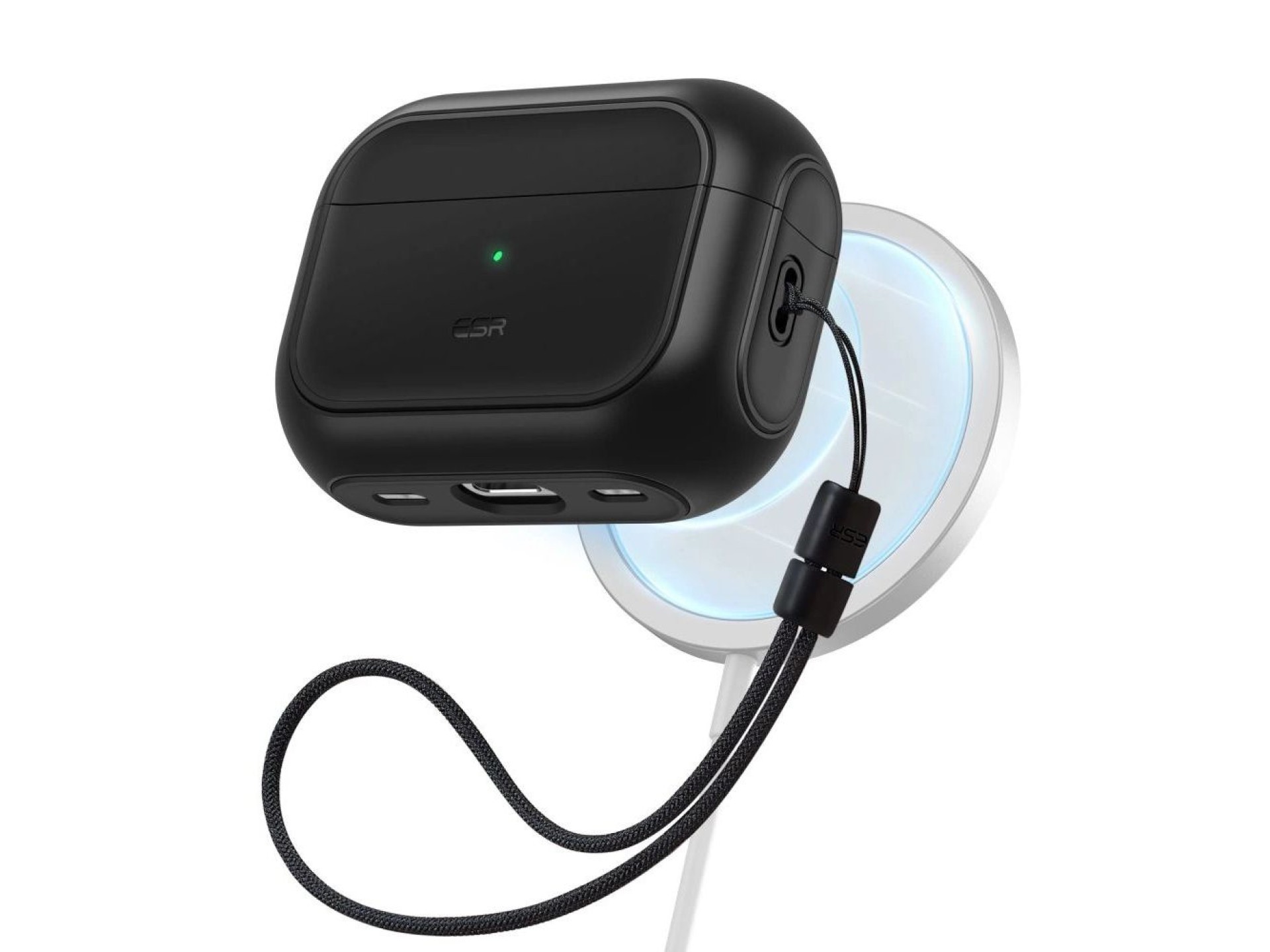 Capa ESR Orbit Halolock com MagSafe para Apple AirPods Pro 1/2 - preta