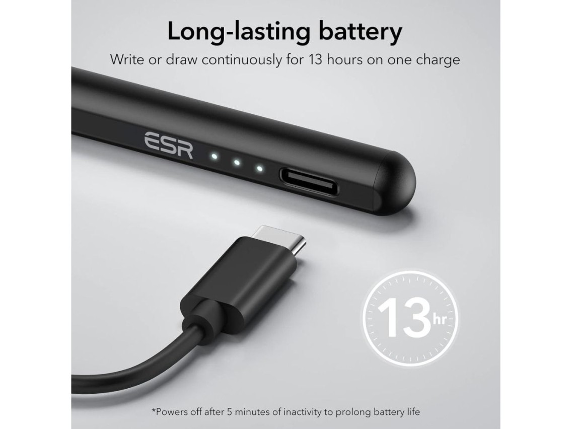Lápiz óptico magnético ESR Digital+ para iPad - Negro