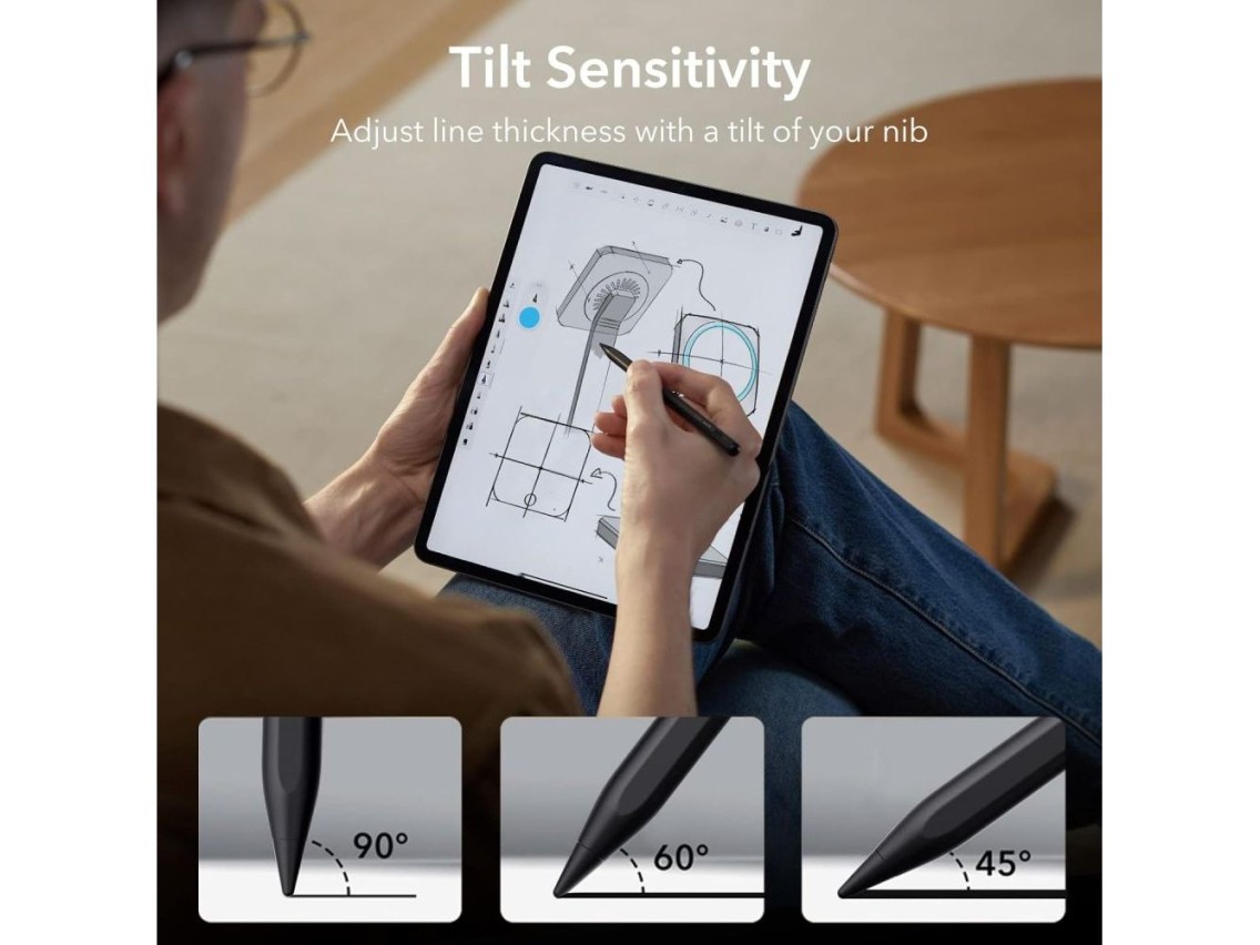 Lápiz óptico magnético ESR Digital+ para iPad - Negro