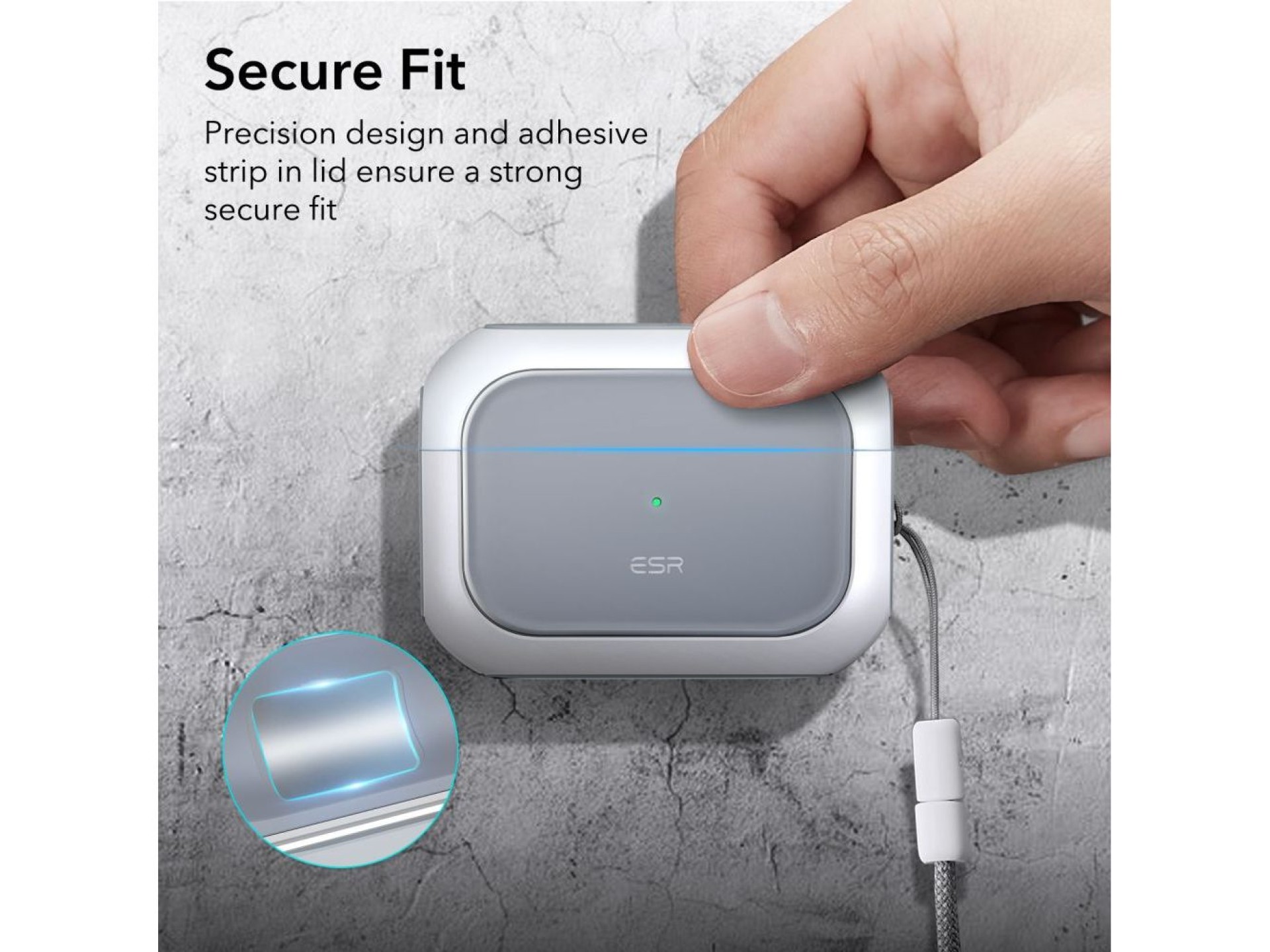 ESR Orbit Halolock with MagSafe for Apple AirPods Pro 1 / 2 - White