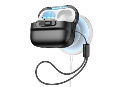 Capa ESR Pulse Halolock com MagSafe para Apple AirPods Pro 1/2 - Preta Capa ESR Pulse Halolock com MagSafe para Apple AirPods Pro 1/2 - Preta