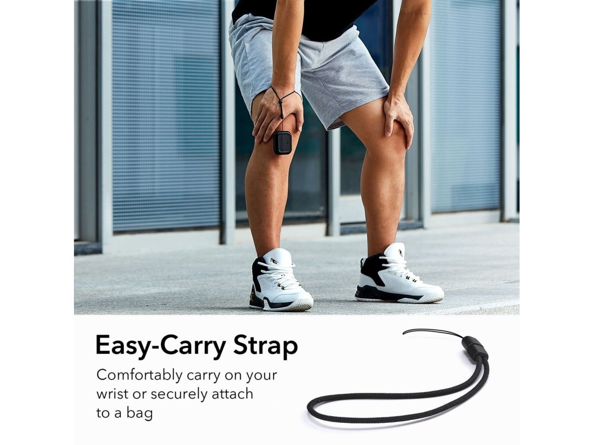 Capa ESR Orbit Halolock com MagSafe para Apple AirPods Pro 1/2 - preta