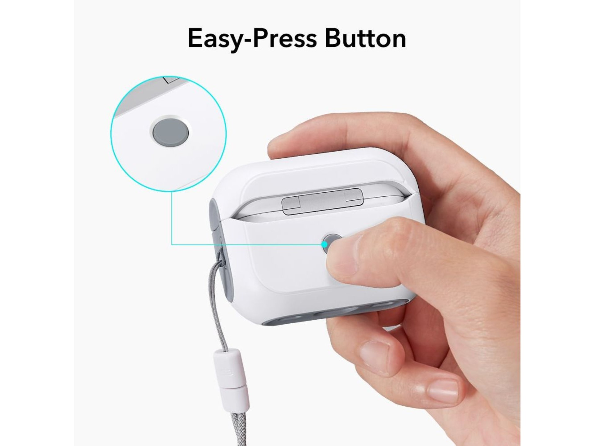 ESR Orbit Halolock with MagSafe for Apple AirPods Pro 1 / 2 - White