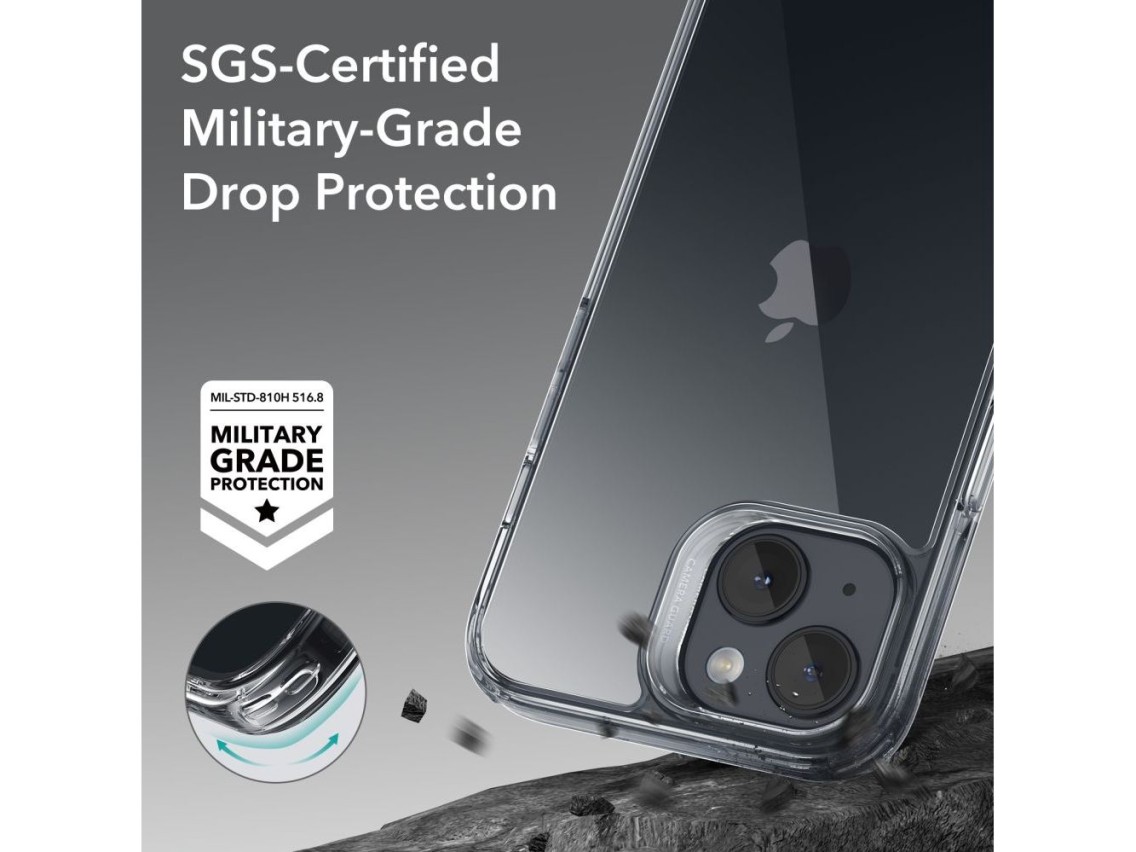 ESR Ice Shield iPhone 15 Plus Case - Clear