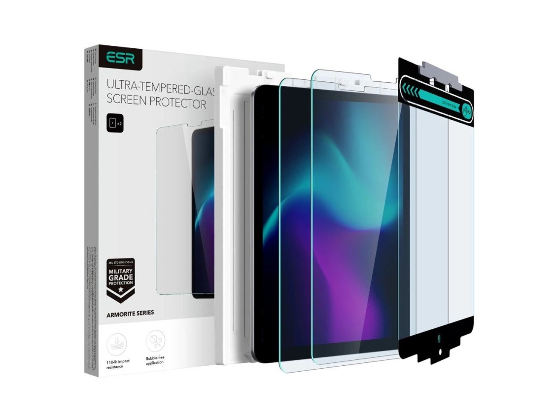 Protector de pantalla de vidrio templado ESR Armorite para iPad Air 10.9'' 4/5 2020-2022 / Pro 11.2'