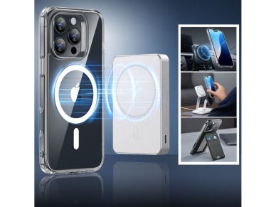 Funda ESR Classic Hybrid Halolock MagSafe + cristal templado para iPhone 16 Pro Max - Transparente Funda ESR Classic Hybrid Halolock MagSafe + cristal templado para iPhone 16 Pro Max - Transparente