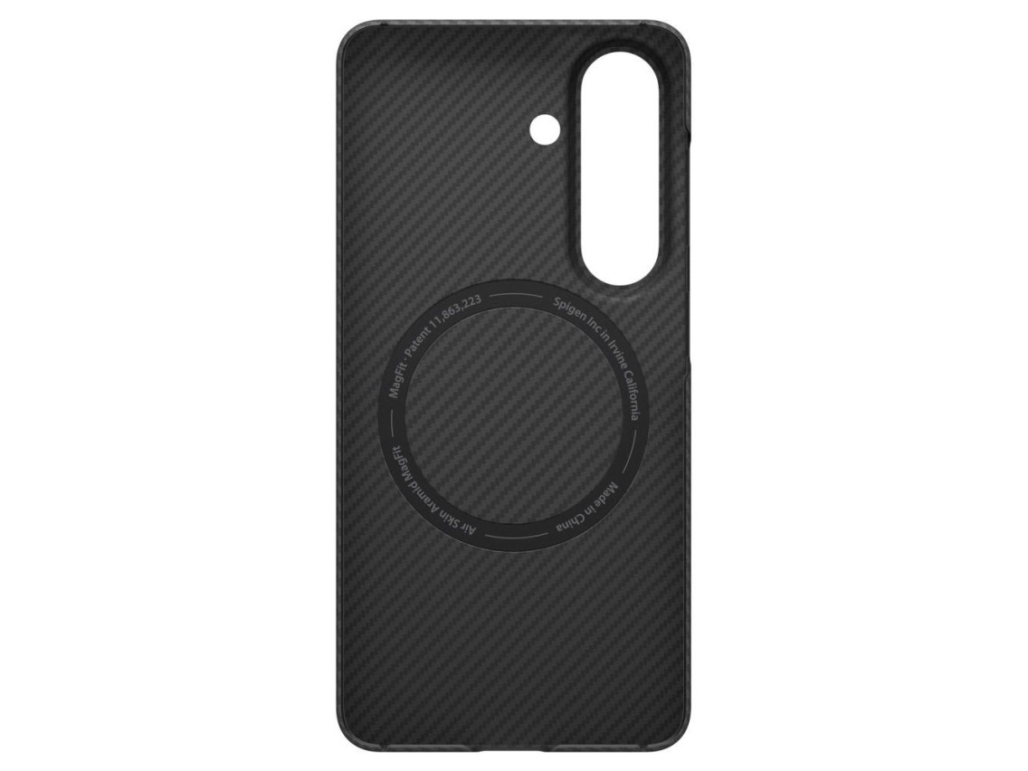 Capa Spigen AirSkin Aramid Mag MagSafe para Samsung Galaxy S26 - Preta