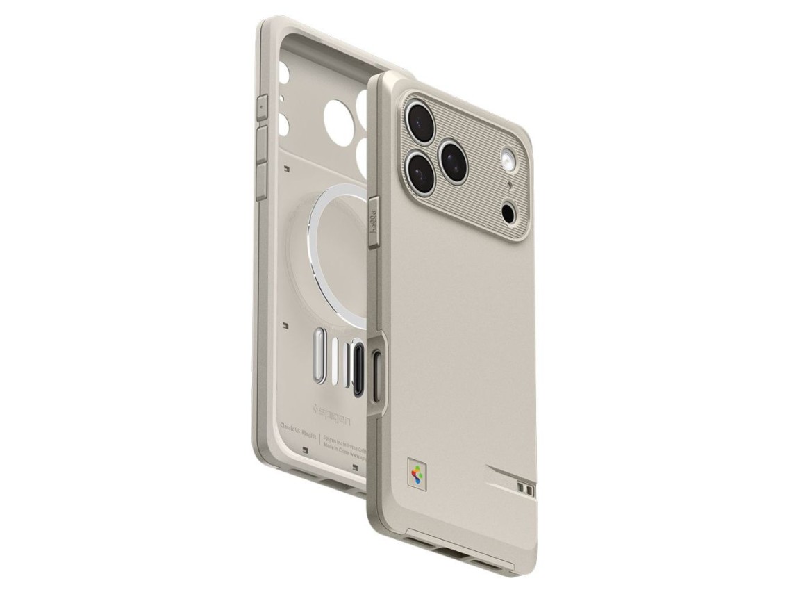 Capa Spigen Classic LS MagSafe para iPhone 17 Pro Max - Bege