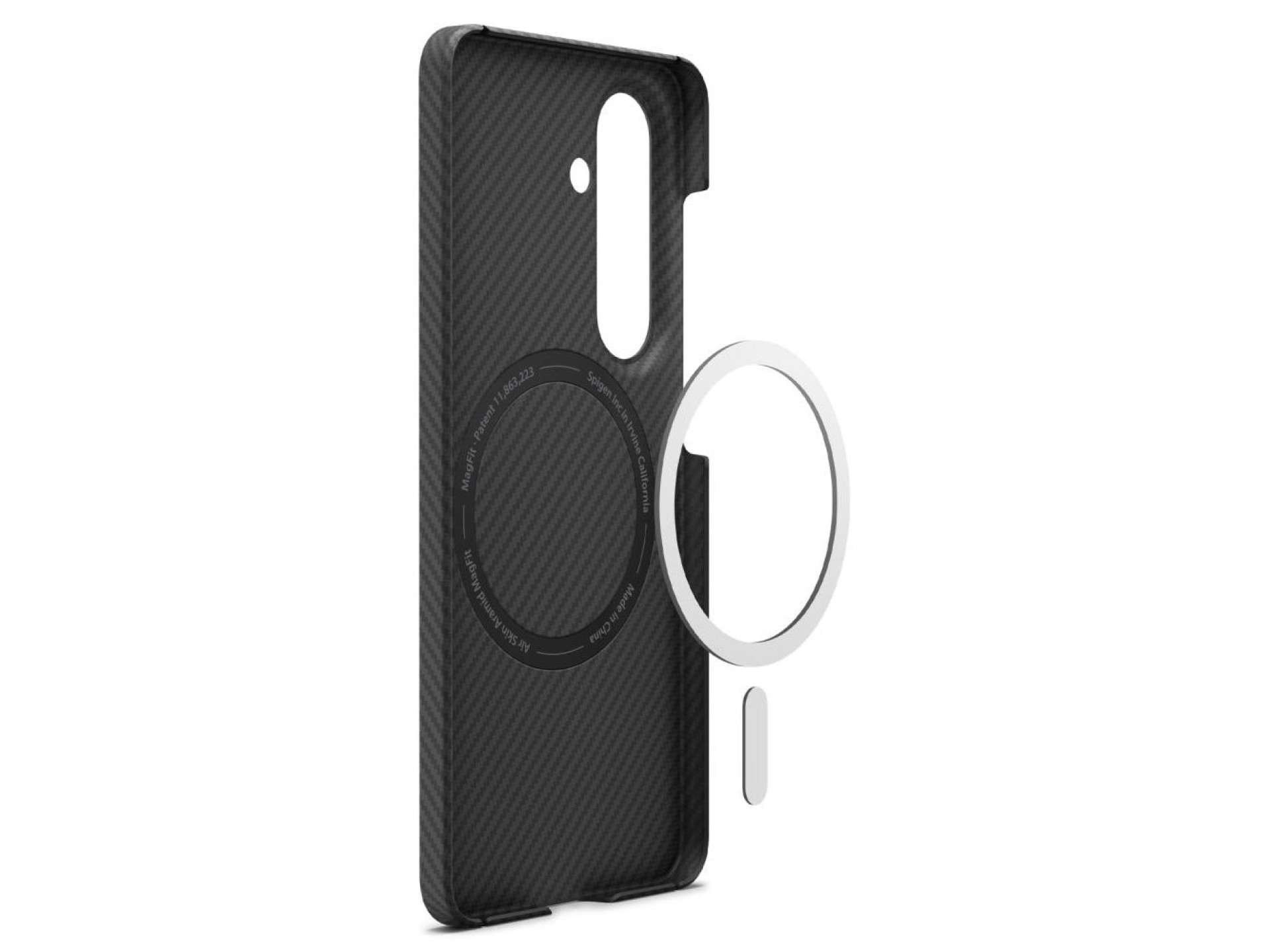 Capa Spigen AirSkin Aramid Mag MagSafe para Samsung Galaxy S26 - Preta