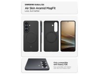 Capa Spigen AirSkin Aramid Mag MagSafe para Samsung Galaxy S26 - Preta Capa Spigen AirSkin Aramid Mag MagSafe para Samsung Galaxy S26 - Preta