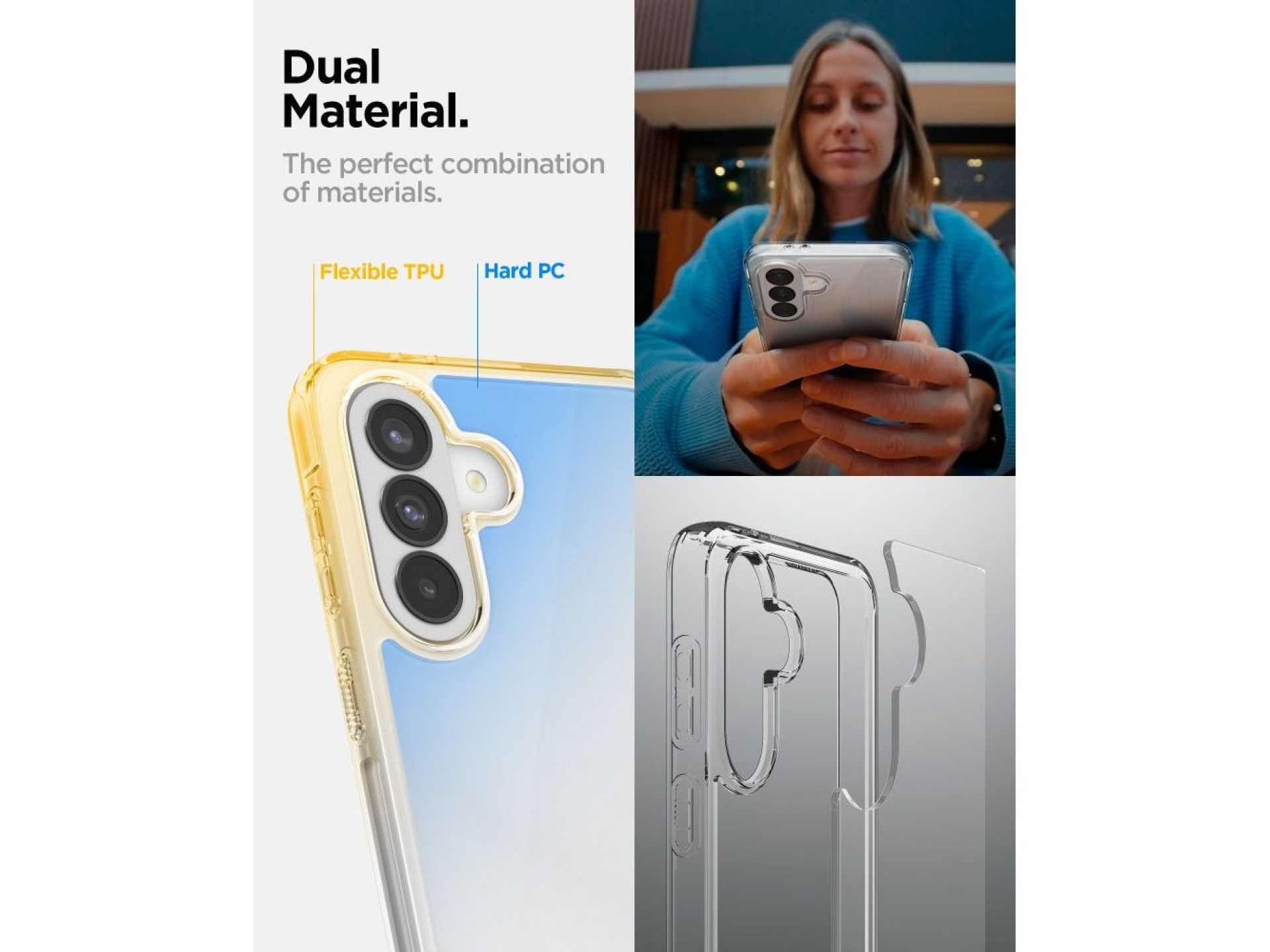 Capa Spigen Ultra Hybrid para Samsung Galaxy A37 5G - Transparente