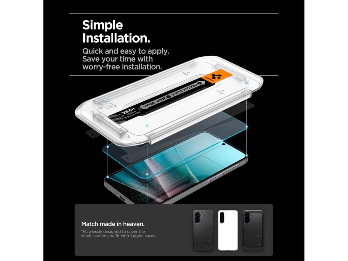 Protector de pantalla de vidrio templado Spigen Glas.tR EZ Fit para Samsung Galaxy A36 / A37 5G