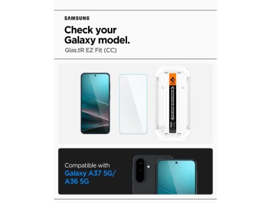 Protector de pantalla de vidrio templado Spigen Glas.tR EZ Fit para Samsung Galaxy A36 / A37 5G Protector de pantalla de vidrio templado Spigen Glas.tR EZ Fit para Samsung Galaxy A36 / A37 5G