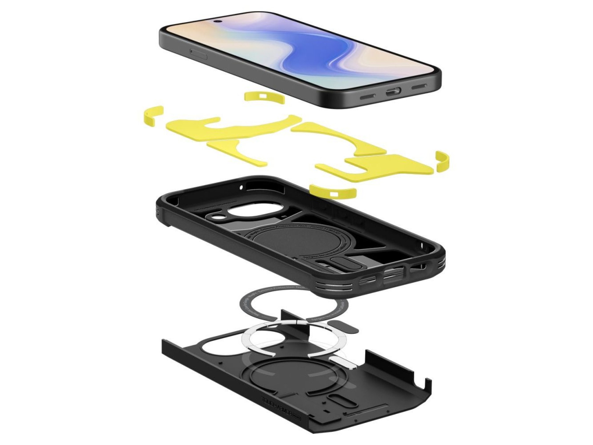 Capa Spigen Tough Armor Mag MagSafe para Google Pixel 10A - preta
