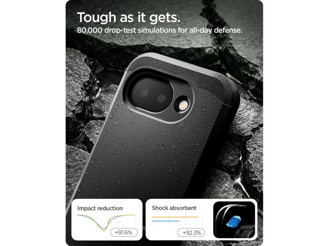 Capa Spigen Tough Armor Mag MagSafe para Google Pixel 10A - preta