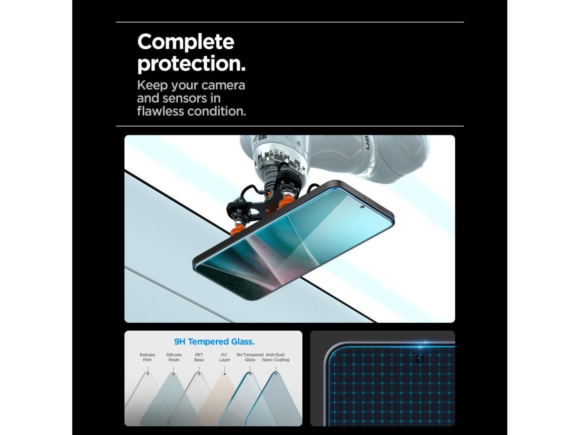 Protector de pantalla de vidrio templado Spigen Glas.tR EZ Fit para Samsung Galaxy A36 / A37 5G