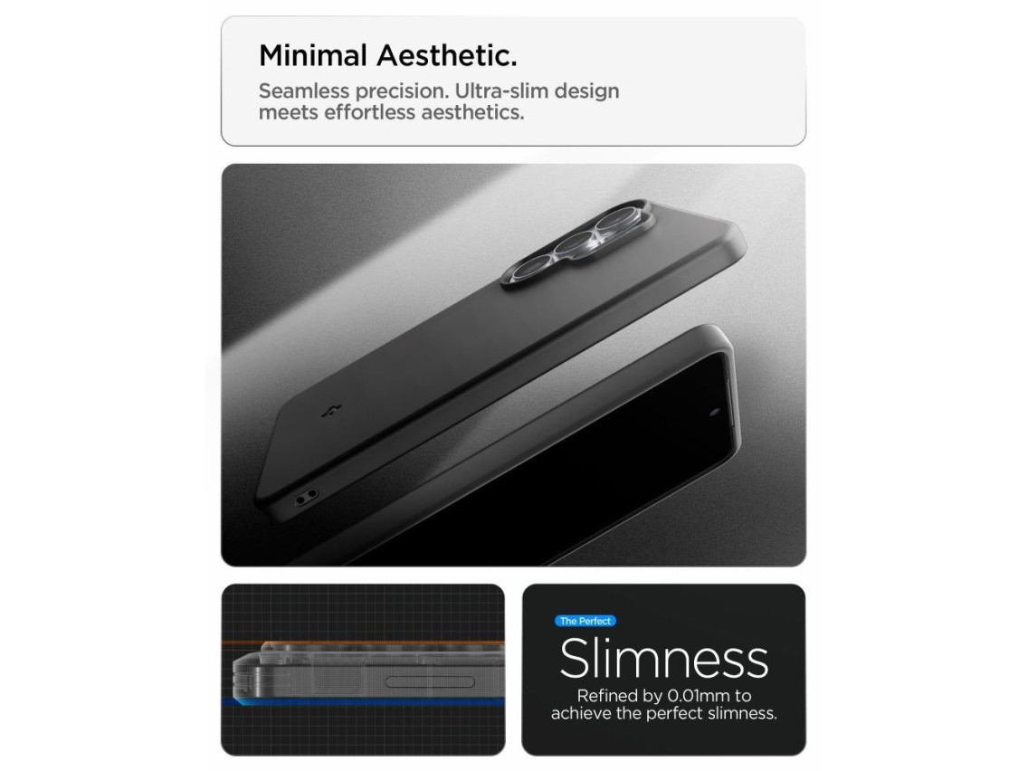 Funda Spigen Thin Fit Mag MagSafe para Samsung Galaxy S26 Ultra - Negra
