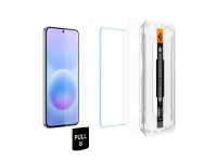 Spigen Glas.tR EZ Fit Pro - Paquete de 2 protectores de pantalla de vidrio templado para Samsung Gal