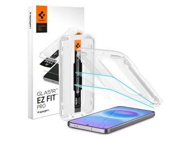 Spigen Glas.tR EZ Fit Pro - Pacote com 2 películas de vidro temperado para Samsung Galaxy A57 5G Spigen Glas.tR EZ Fit Pro - Pacote com 2 películas de vidro temperado para Samsung Galaxy A57 5G