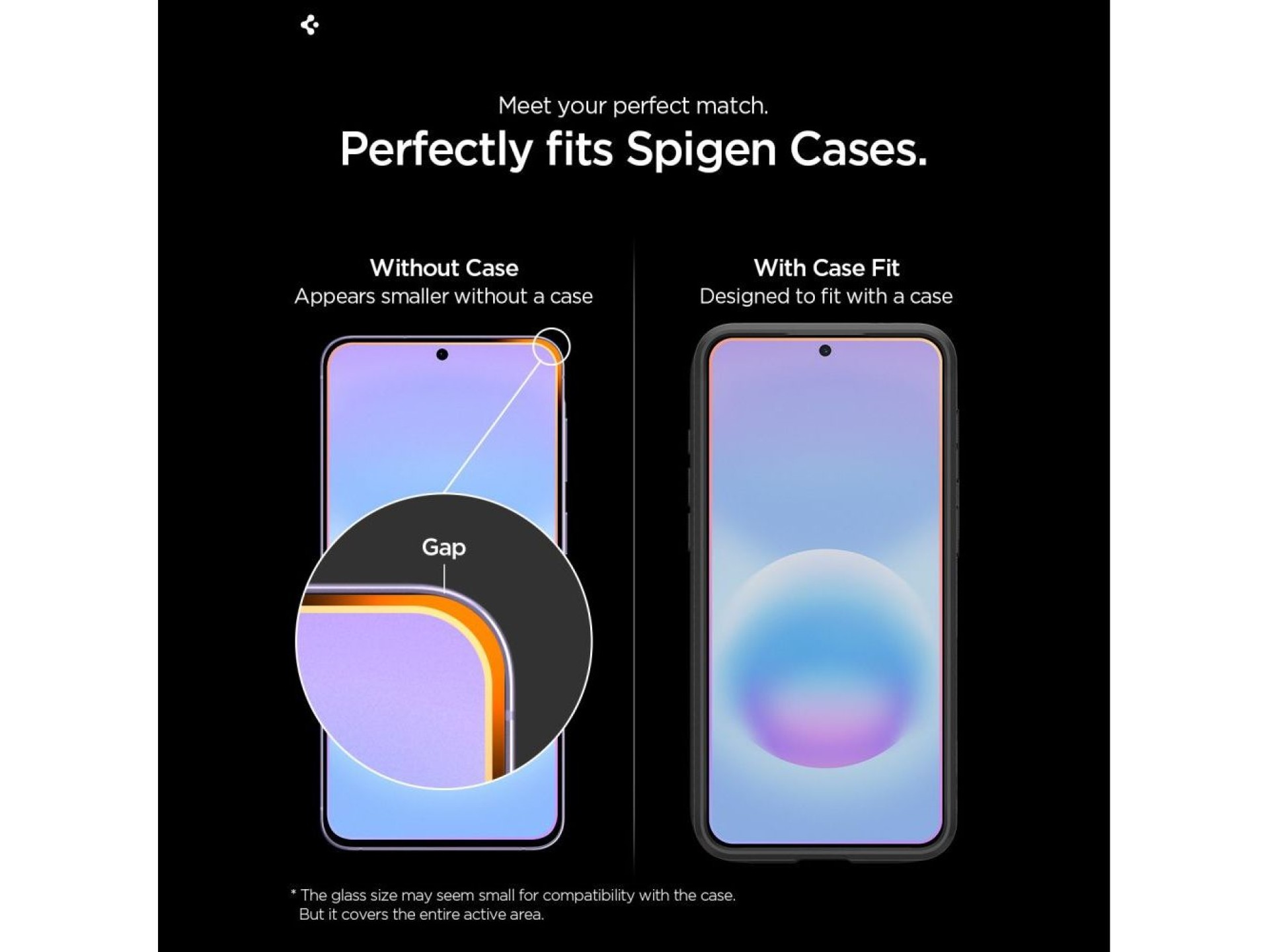 Spigen Glas.tR EZ Fit Pro - Pacote com 2 películas de vidro temperado para Samsung Galaxy A57 5G
