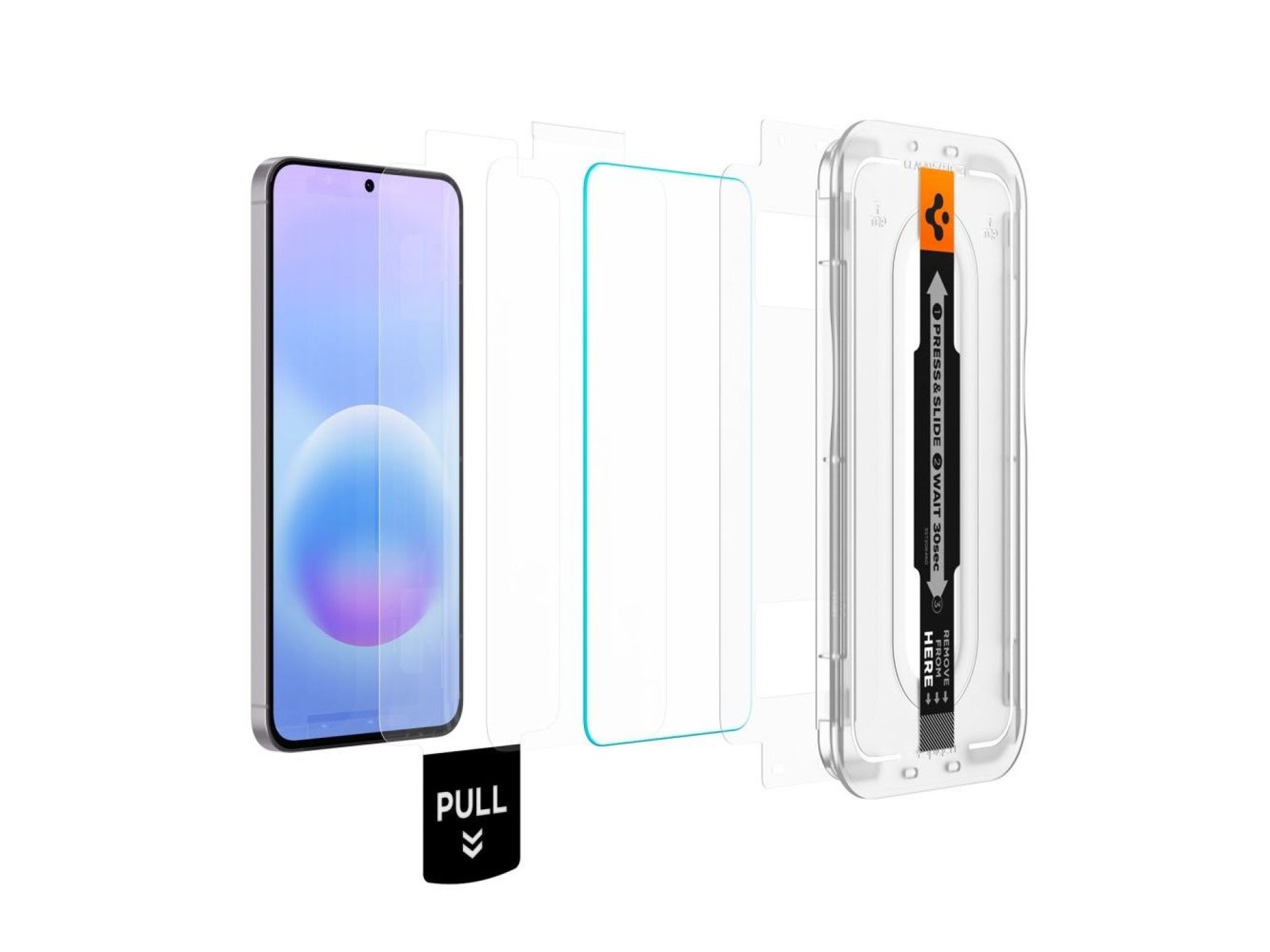 Spigen Glas.tR EZ Fit Pro - Pacote com 2 películas de vidro temperado para Samsung Galaxy A57 5G
