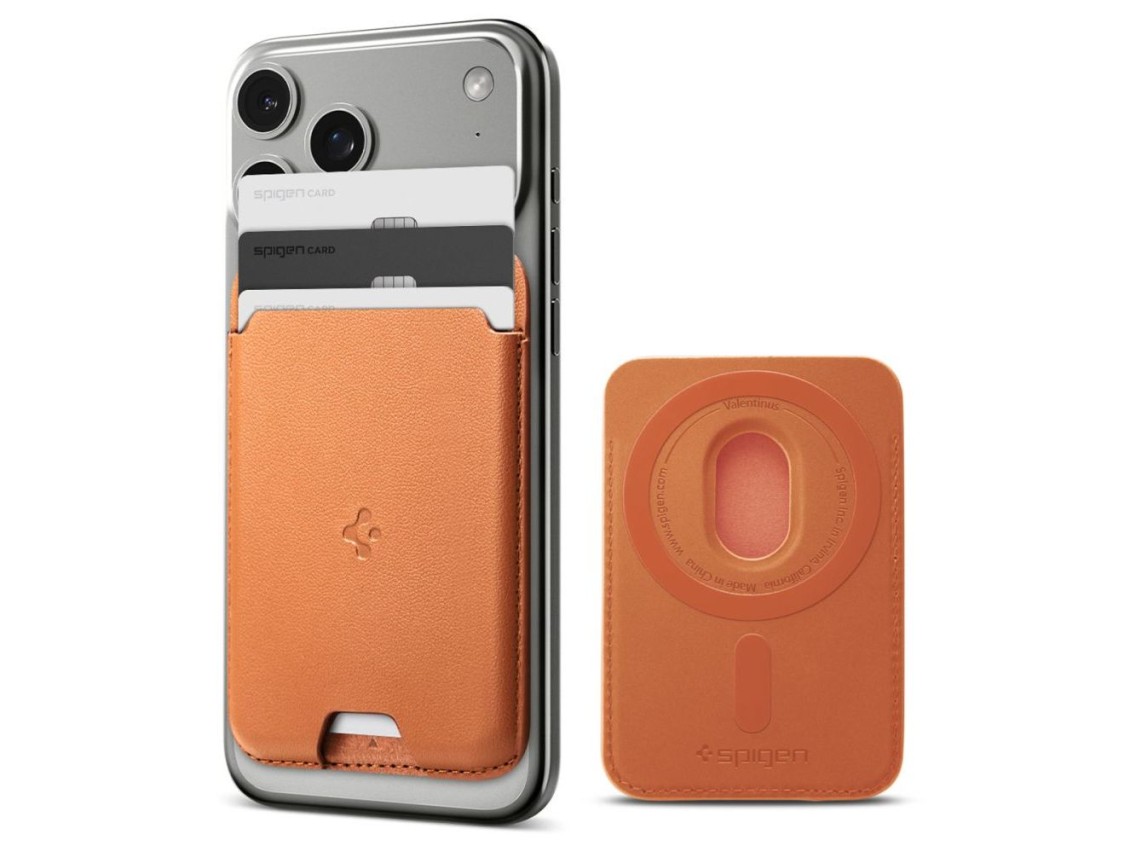 Carteira Magnética para Celular Spigen Valentinus MagSafe - Laranja